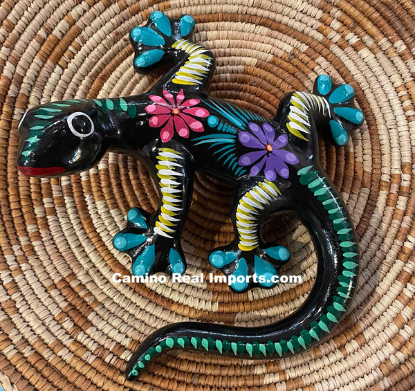 画材 Lizardrite Genuine Hand Painted Clay Gecko Lizard GGLL016 – Camino Real Imports