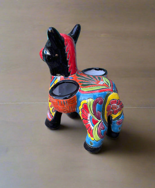 plastic donkey planter Talavera Burro Flower Pot Planter TBP012 Donkey