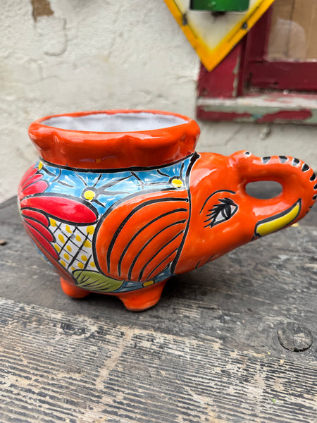 Talavera Elephant Planter TTP1006 – Camino Real Imports
