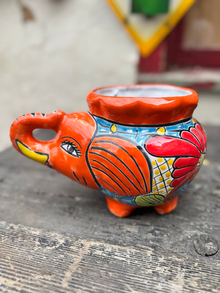 Talavera Elephant Planter TTP1006 – Camino Real Imports