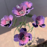 Yard Art Metal Flowers Sculpture 27"  MFLWRMM005