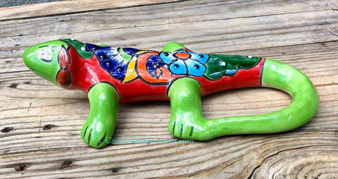 Talavera Wall Decor Gecko Iguana 13" TI13007