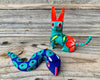 Set of 2 Mexican Alebrije Snake and Fox ST2ABJ006