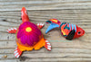 Set of 2 Mexican Alebrije turtle and Fish ST2ABJ003
