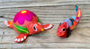 Set of 2 Mexican Alebrije turtle and Fish ST2ABJ003