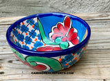 Mexican Talavera Pottery Bowl Plate 5.5" TPB008