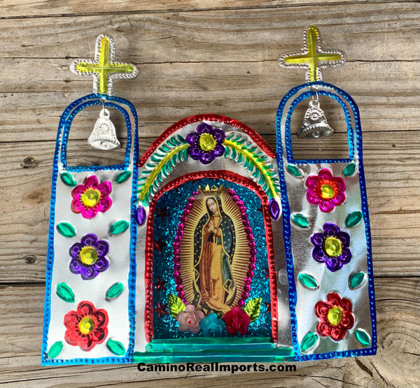 Mission Tin Nicho Mexican Folk Art With Our Lady of Guadalupe FTN007