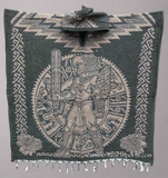 Mexican Poncho Mayan Warrior / Mayan Calender GAH002