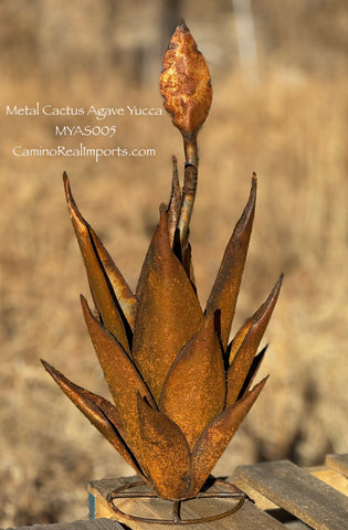 yucca cane deco Metal Cactus Agave Yucca Yard Decor MYAS005 – Camino Real Imports