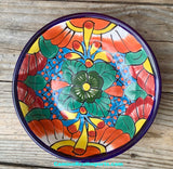 Mexican Talavera Pottery Bowl Plate 7.5" TPB75004