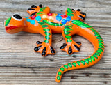 Hand Painted Clay Gecko Lizard GGLL006