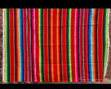 Mexican Sarate Blanket 4' X 6' serape zarape SAR40079