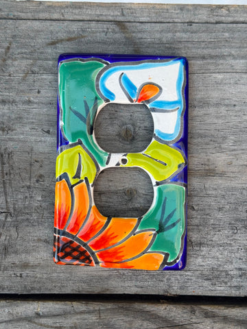 Talavera Pottery Outlet Switch Plate TDSP005