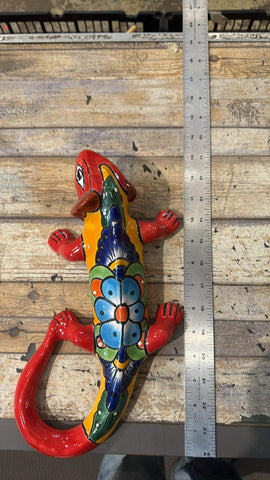 Talavera Wall Decor Gecko Iguana 13" TI13003