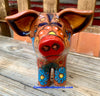 Mexican Talavera Pottery Pig Planter 12" TPSPT12001