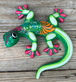 Hand Painted Clay Gecko Lizard GGLL008