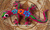 Hand Painted Clay Gecko Lizard GGLL024