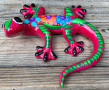 Hand Painted Clay Gecko Lizard GGLL007