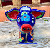 Mexican Talavera Pottery Pig Planter 12" TPSPT12008