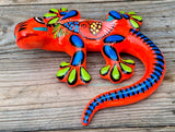 Hand Painted Clay Gecko Lizard GGLL004