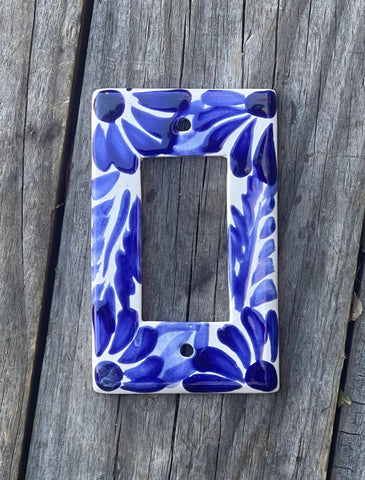 Mexican Talavera Pottery Rocker  Switch Plate TRSP004