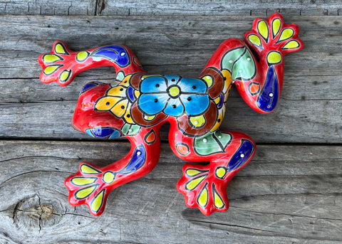 Talavera Wall Decor Frog 10" TF004