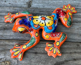 TALAVERA WALL DECOR FROG 10" TF008