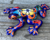 TALAVERA WALL DECOR FROG 10" TF009