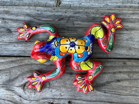 Talavera Wall Decor Frog 10" TF005