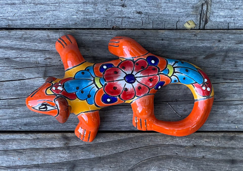Talavera Wall Decor Gecko Iguana 10" TIG10018