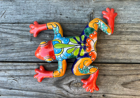 Talavera Wall Decor Frog 12" TF104