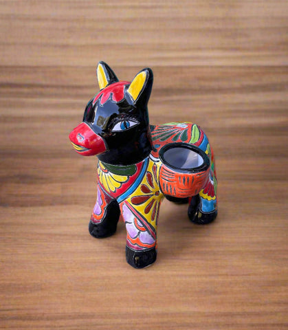 Talavera Burro Flower Pot Planter TBP012 Donkey