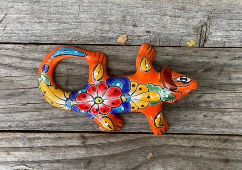 Talavera Wall Decor Gecko Iguana 10" TIG10019
