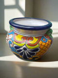Talavera Flower Pot "Michoacana" Planter 11" TMS012