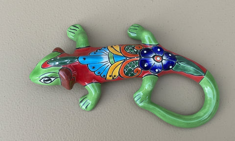 Talavera Wall Decor Gecko Iguana 13" TI13002