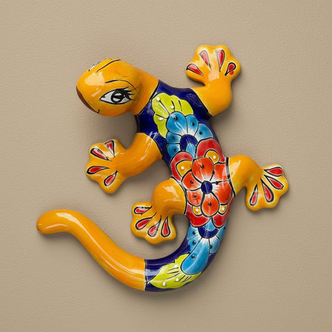 Talavera Wall Decor Gecko Salamander 10" TGS10008