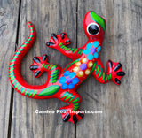 Hand Painted Clay Gecko Lizard GGLL032