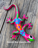 Hand Painted Clay Gecko Lizard GGLL038