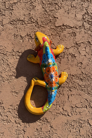 Talavera Wall Decor Gecko Iguana 13" TI13006