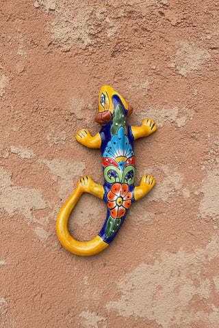 Talavera Wall Decor Gecko Iguana 13" TI13008