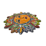 Mexican Wall Hanging Talavera Pottery Sun Face 10" TSM2005