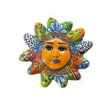 Mexican Wall Hanging Talavera Pottery Sun Face 10" TSM2008
