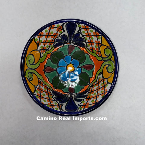 Mexican Talavera Pottery Bowl Plate 7" TPBPZ0012