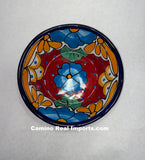 Mexican Talavera Pottery Bowl Plate 7" TPBPZ004