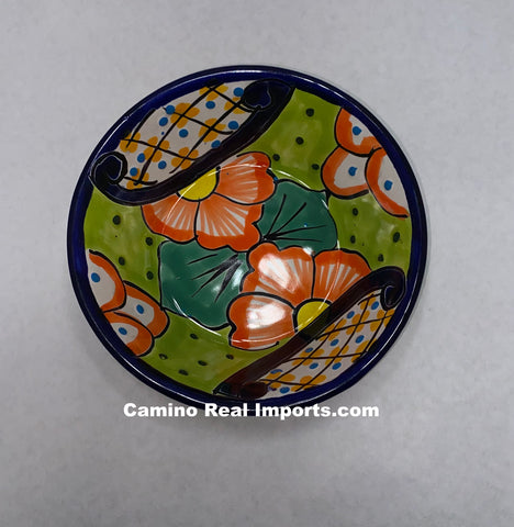 Mexican Talavera Pottery Bowl Plate 7" TPBPZ009