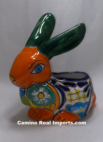 Talavera Bunny/Rabbit Flower Pot Planter TBFP11010