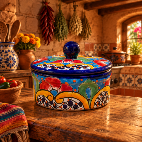 Talavera Pottery Tortilla Warmer Hand Painted TW014