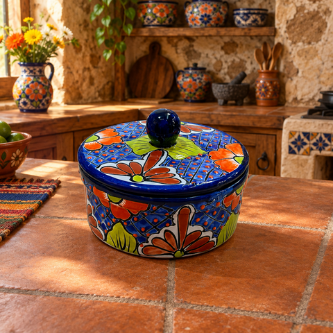 Talavera Pottery Tortilla Warmer Hand Painted TW015
