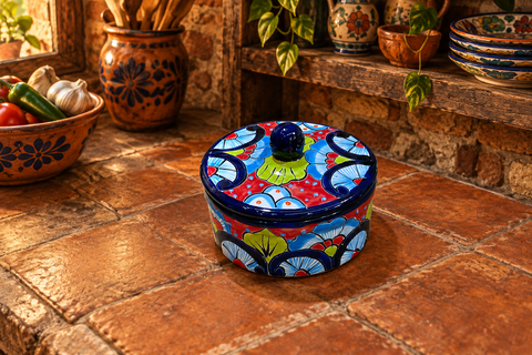 Talavera Pottery Tortilla Warmer Hand Painted TW017