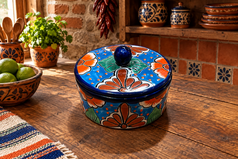 Talavera Pottery Tortilla Warmer Hand Painted TW019